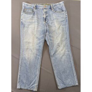 Wide Leg Baggy Grunge Tommy Bahama Classic Jeans Mens 42x30 Light Wash‎